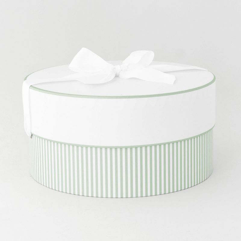 Mint Green and White Pinstripe Large Round Box - Sugar Paper™ + Target | Target