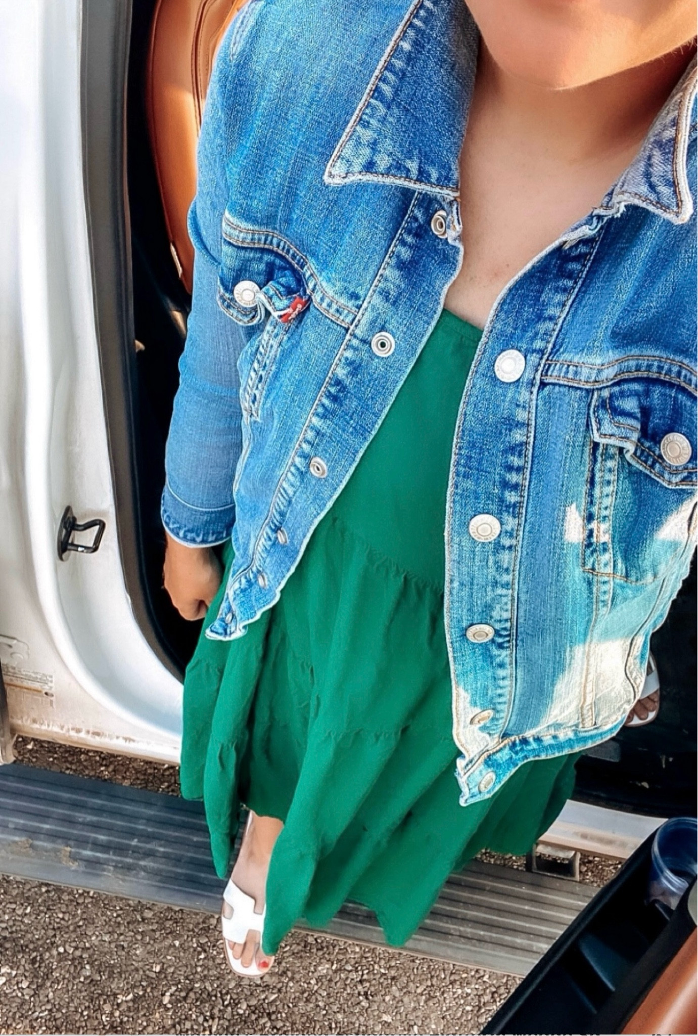 Love this summer flowy dress paired with my favorite denim jacket!  Perfect for weddings, church or date night! 

HOC WINTER // wedding guest dress // summer dresses // denim jackets // Sunday church outfit // date night // 

#LTKStyleTip #LTKShoeCrush #LTKFindsUnder50