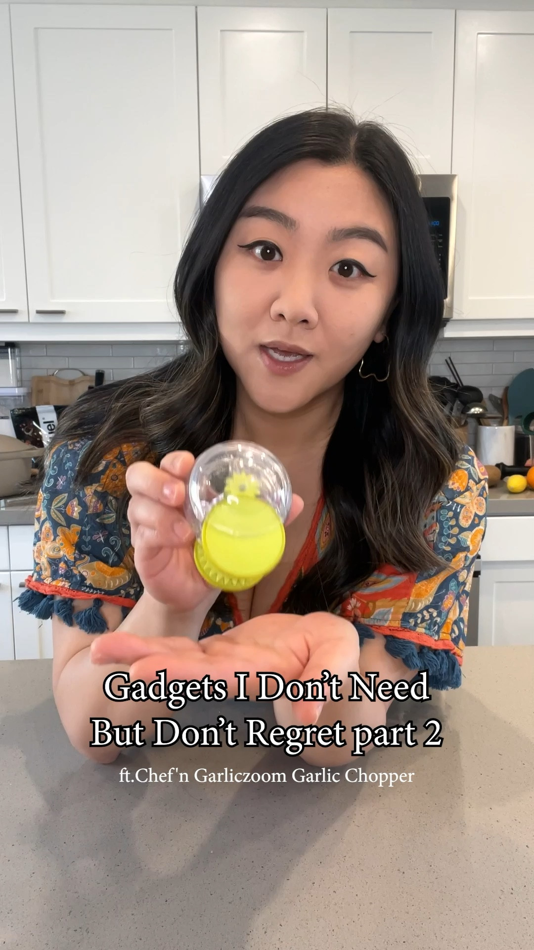 This garlic chopper is one of those gadgets I don't need but do not regret buying. Never had so much fun chopping garlic before! If Hot Wheels had a garlic-themed car, it'd be this. Watch the full video on my IG @jaminepak Garlic chopper is linked below! #kitchengadgets #cookingtools #mealprep #amazonfinds

#LTKhome #LTKVideo