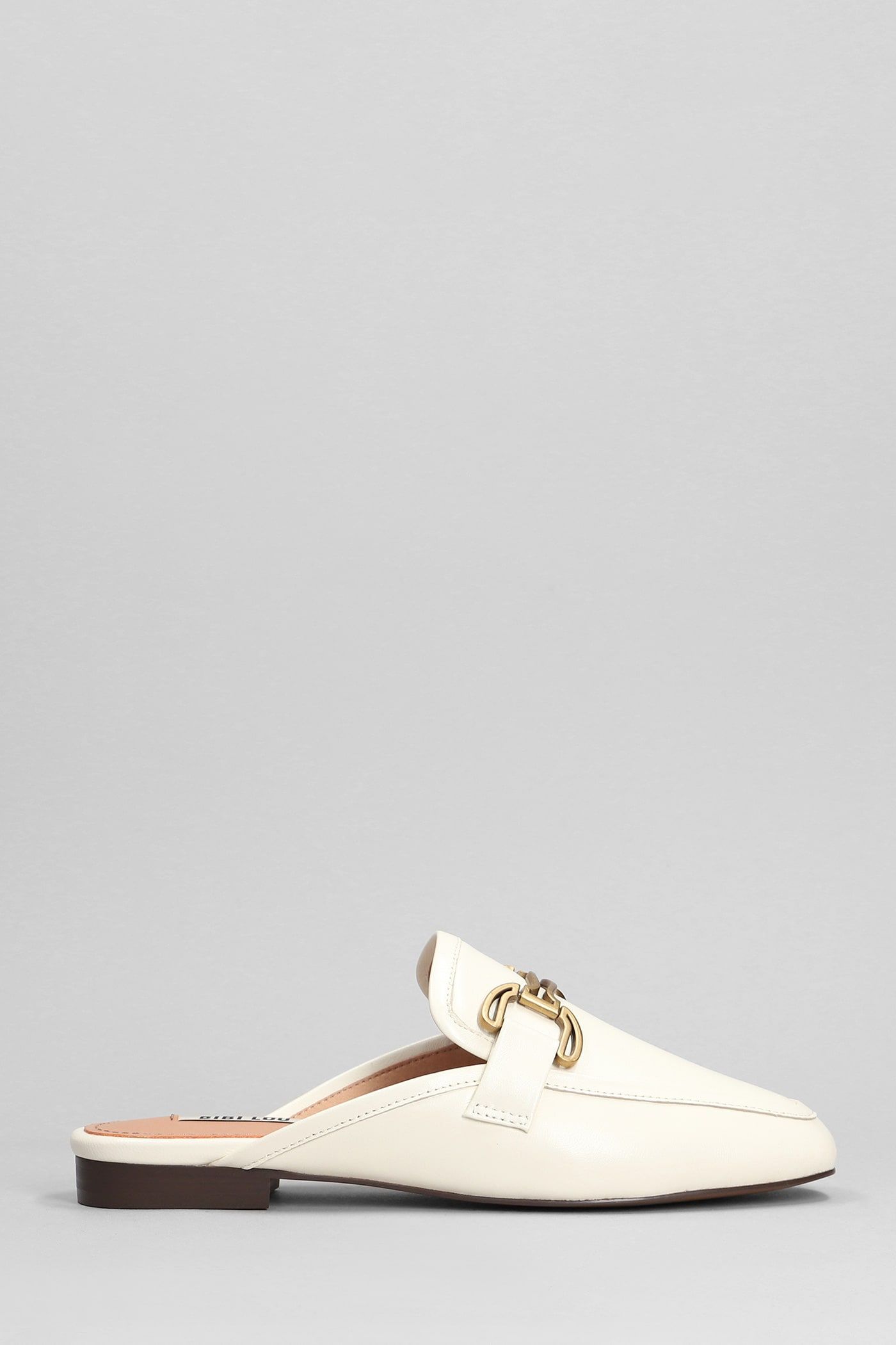 Bibi Lou Vela Slipper Slipper-mule In White Leather | Italist.com US