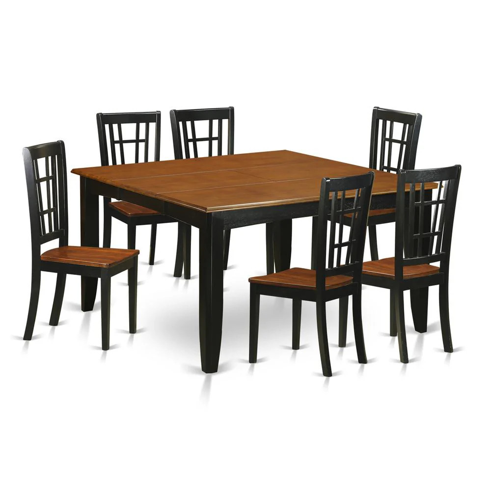7 PC Dining room set-Dining Table and 6 Wood Dining Chairs | Shop Simon