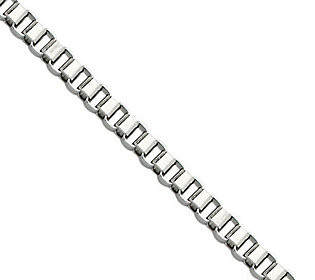 Steel by Design 24 Box Link Necklace | QVC