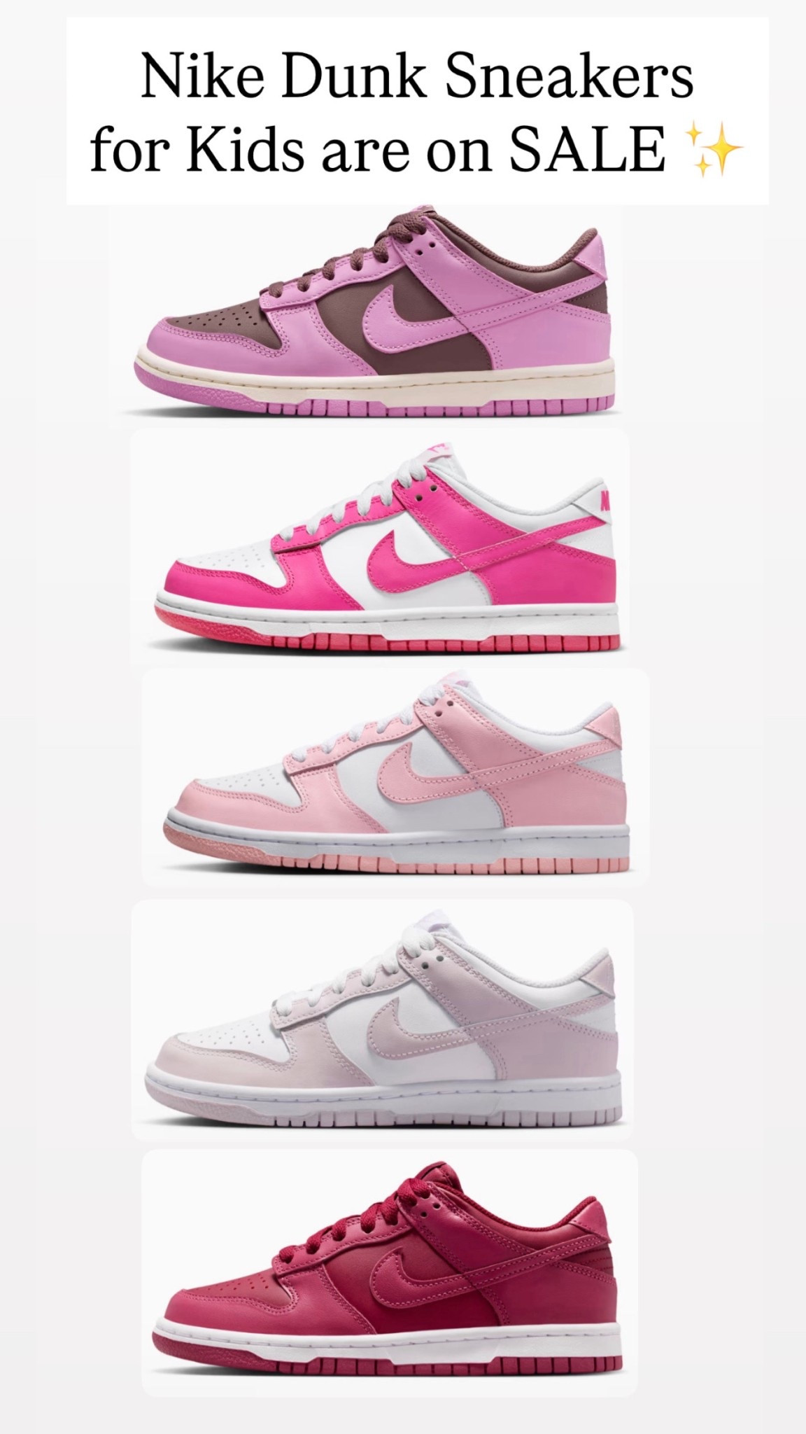 Nike Dunk sneakers for kids are on sale ✨✨

#LTKKids #LTKSaleAlert