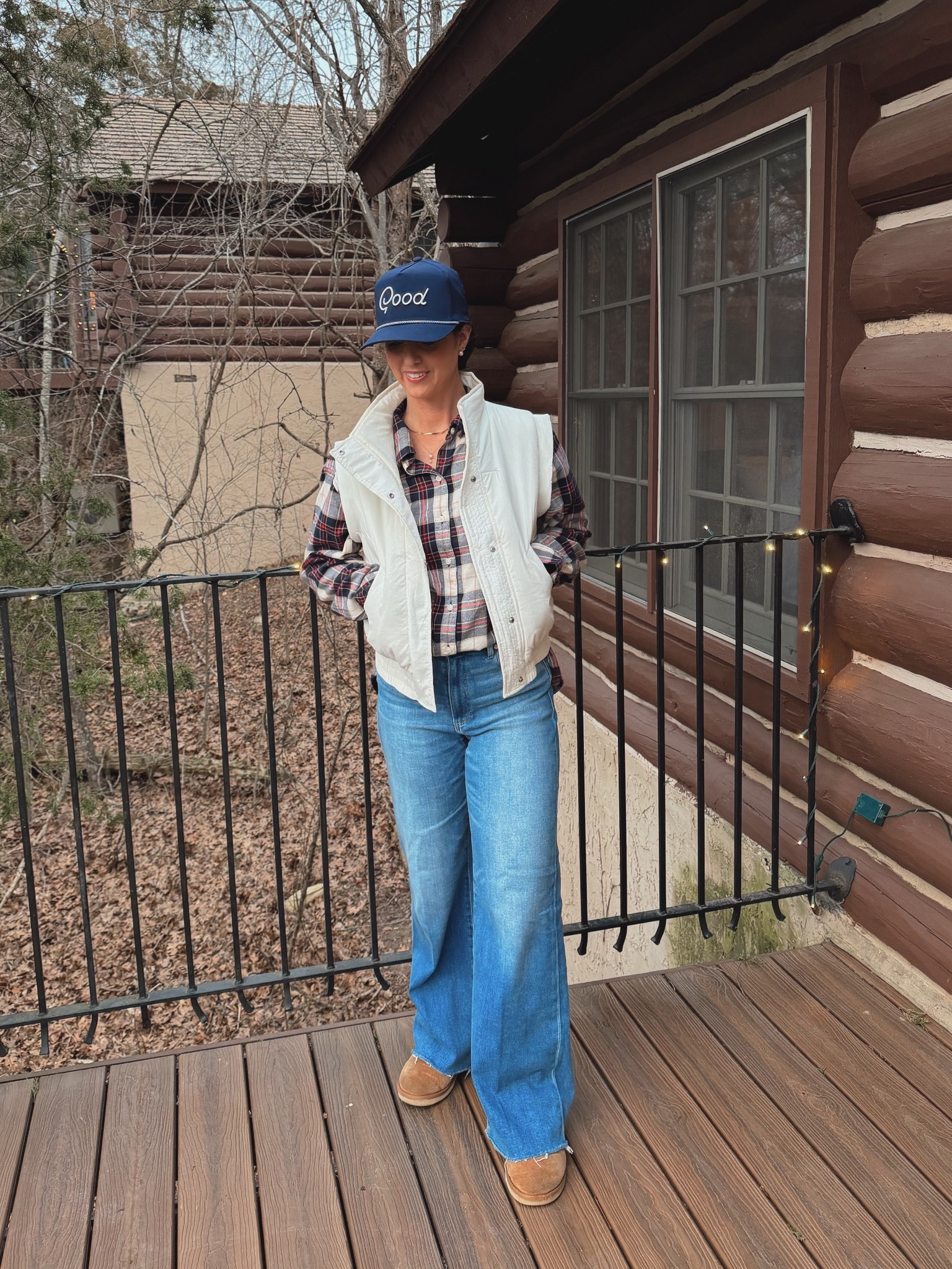 Woodsy vibes on this end of holiday vacation. Just grabbed these jeans and they are exactly what I’m looking for! Super stretchy and amazing fit! 

#LTKOver40 #LTKSeasonal