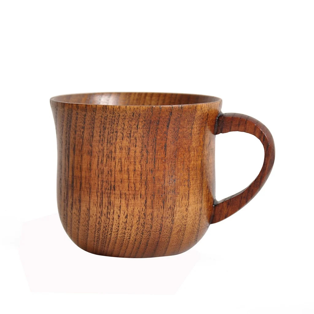 SuoKom Natural Wooden Cup Wood Coffee Tea Beer Juice Milk Water Mug Handmade | Walmart (US)