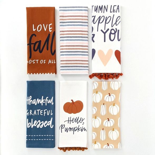 6ct Dish Towels Love Fall - Bullseye&#39;s Playground&#8482; | Target