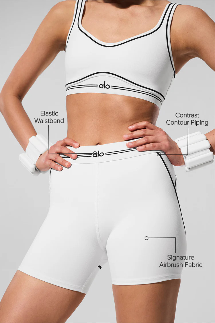 4” Airbrush High-Waist Heart Throb Short | Alo Yoga (US)