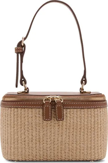 MANGO Raffia Toiletry Bag | Nordstrom | Nordstrom