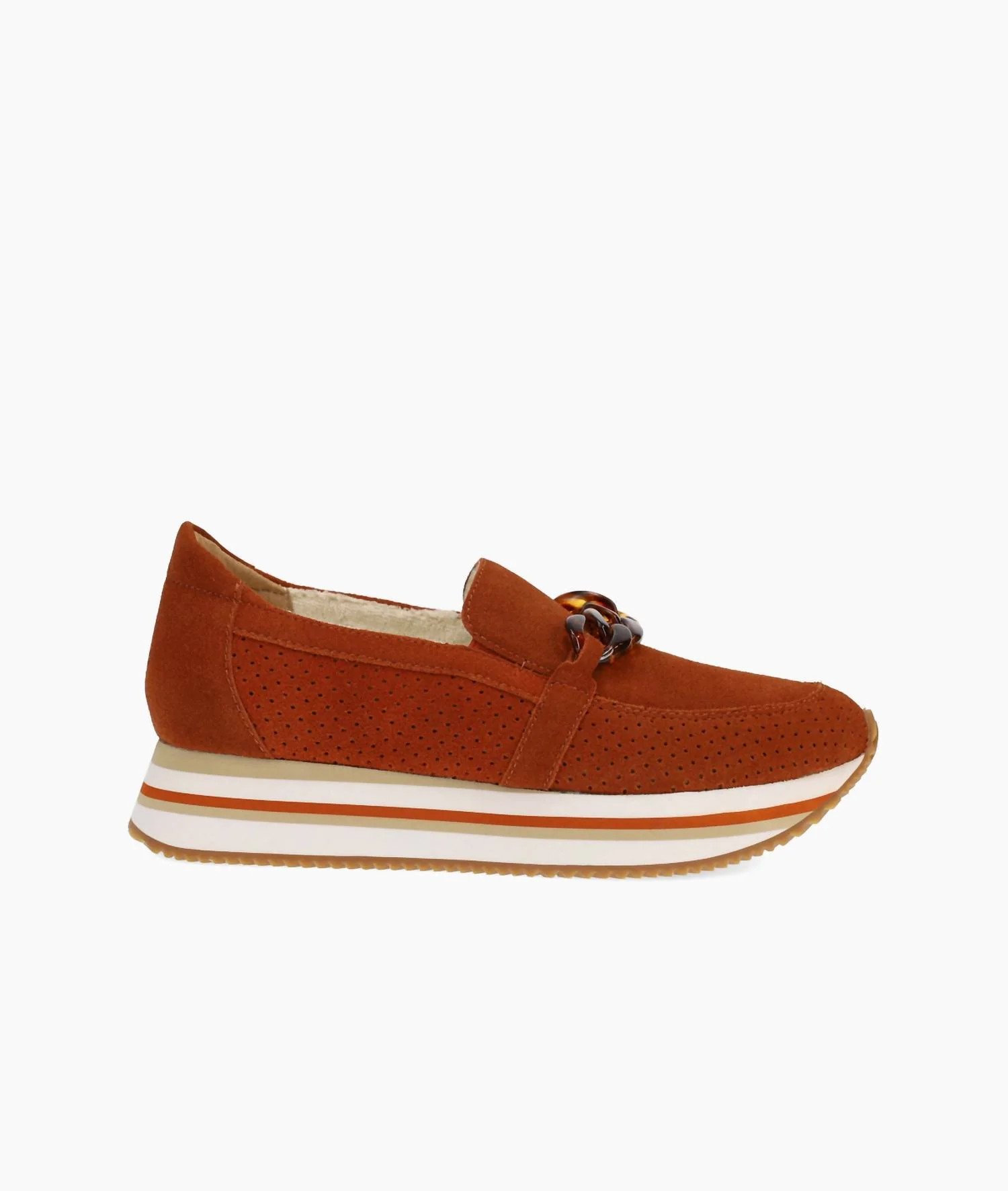 Odalis Suede Shoes In Cognac Suede | Shop Simon