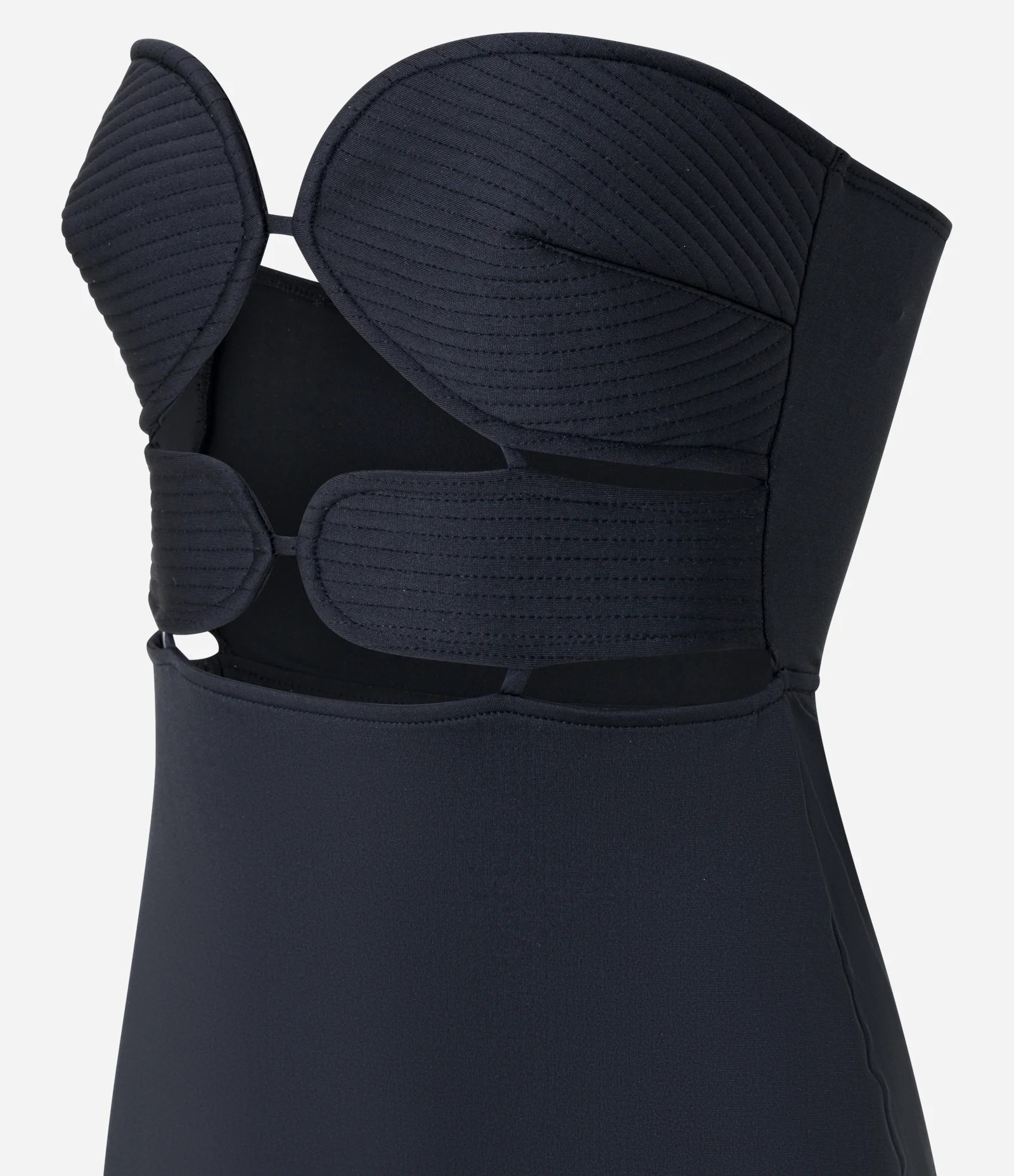 Vestido Midi Tomara que Caia com Busto Pespontado Preto - Lojas Renner | Renner (BR)