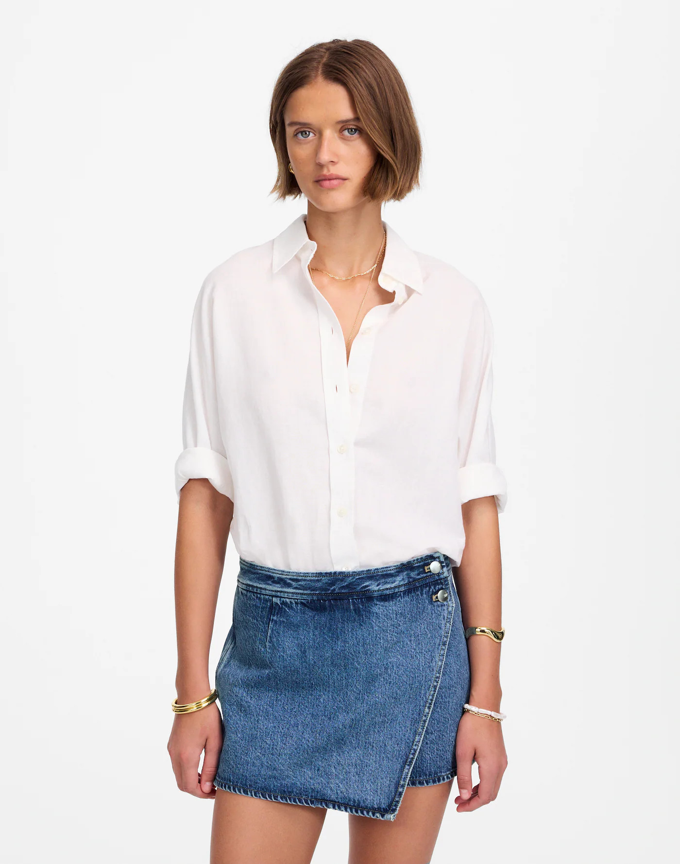 Denim Micro Mini Skort in Northam Wash | Madewell | Madewell