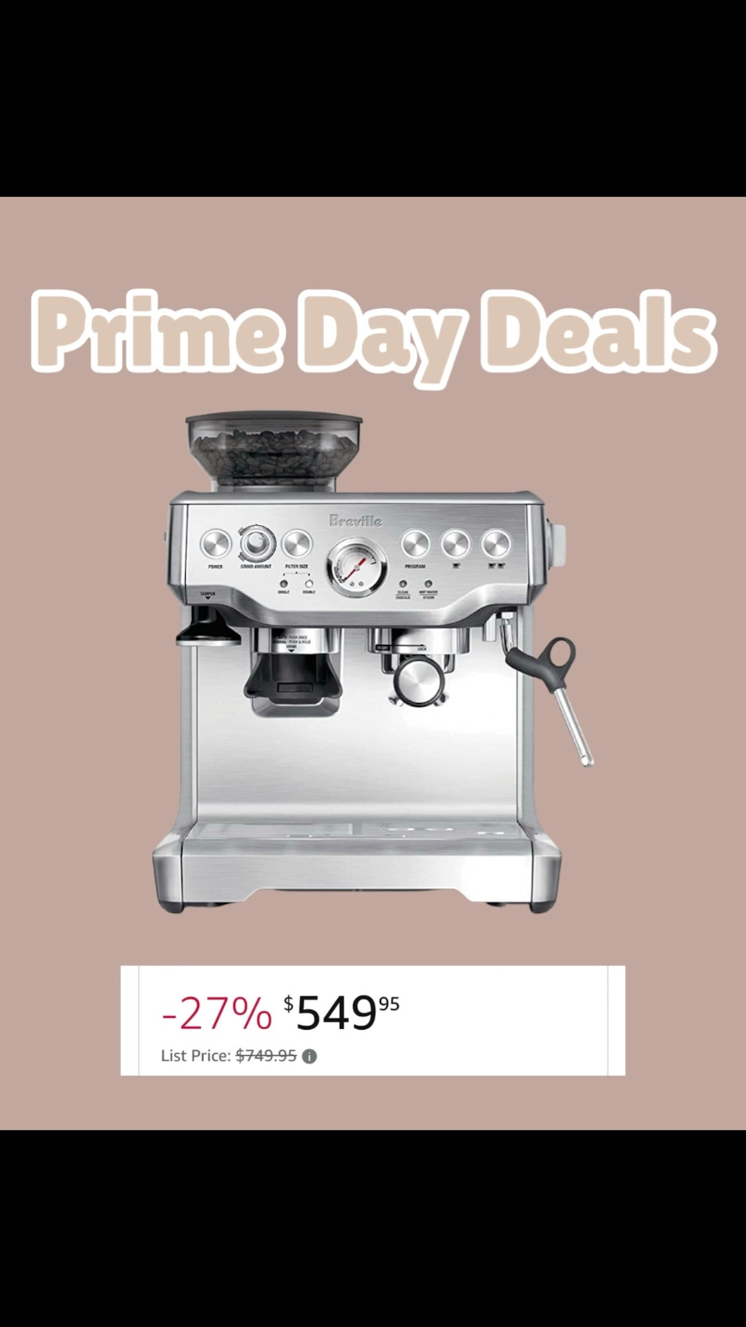 Amazon prime day 2025! 
Amazon deals, prime sale, prime deals, prime day deals, lightening deals, prime day 2025, Amazon finds, primeamazon 
Espresso machine, coffee machine 

#LTKFamily #LTKSaleAlert #LTKHome