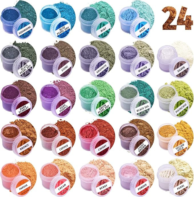 Mica Powder for Epoxy Resin – Pigment Powder for Nails – Epoxy Resin Color Pigment – Soap M... | Amazon (US)