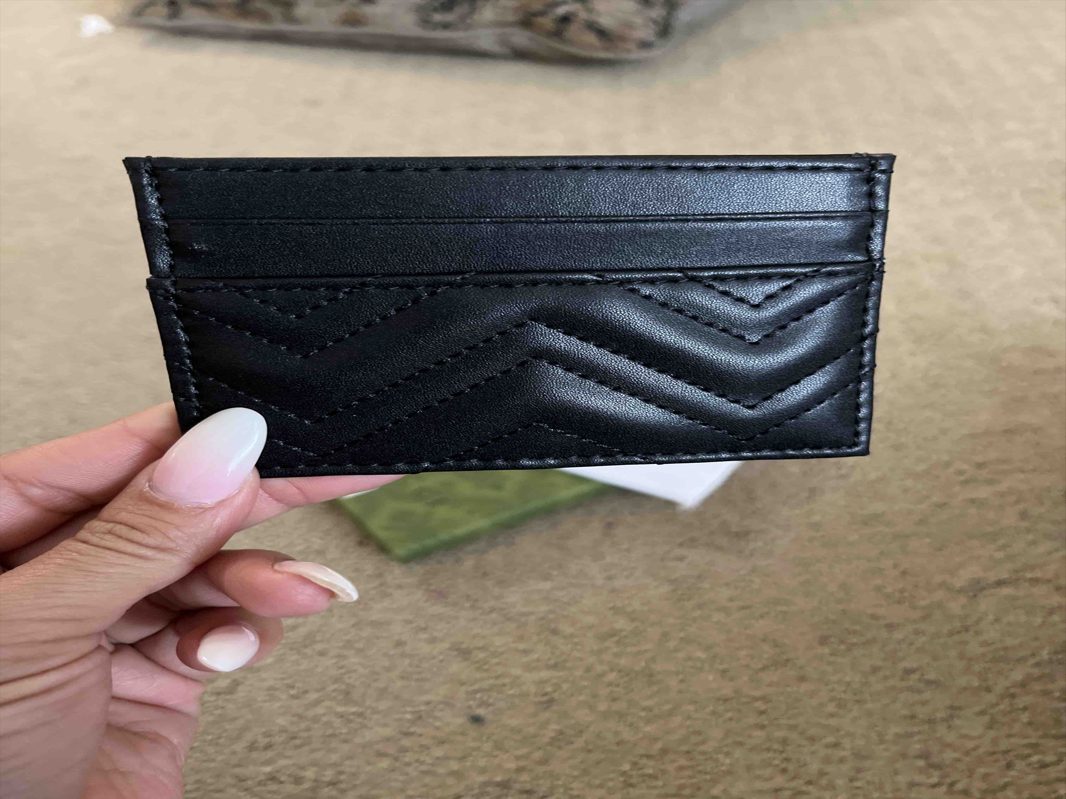 Genuine Leather Luxurys Designers Fashion Men Womens Card Holders Black Lambskin Mini Wallets Coi... | DHGate