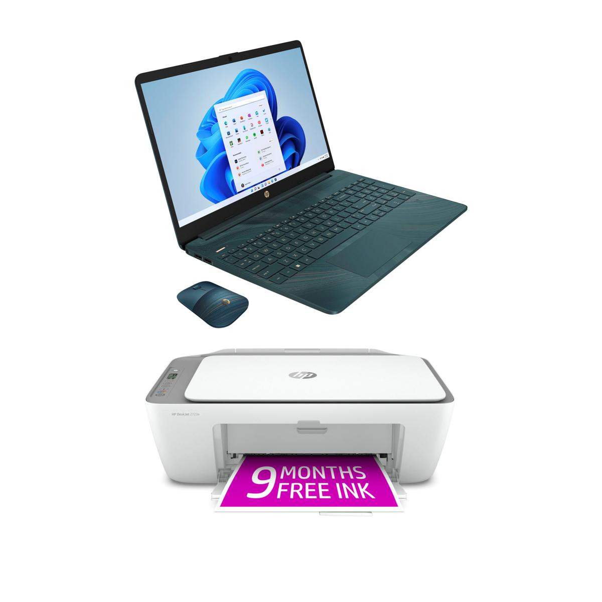 HP 15.6" Intel 128GB SSD Laptop with Office, Mouse and Printer | HSN