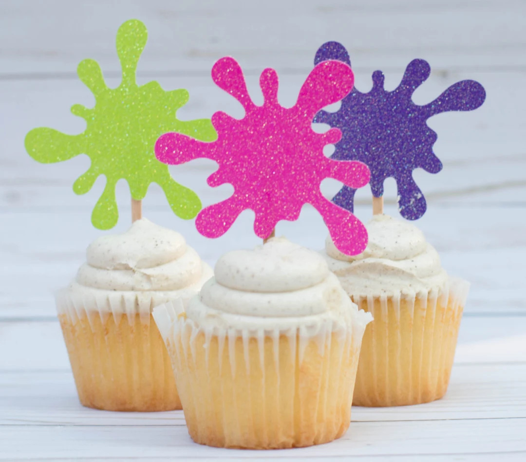 Slime Cupcake Toppers Set of 12 | Etsy (US)