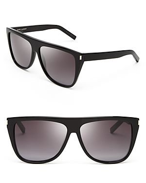 Saint Laurent Flat Top Wayfarer Sunglasses | Bloomingdale's (US)