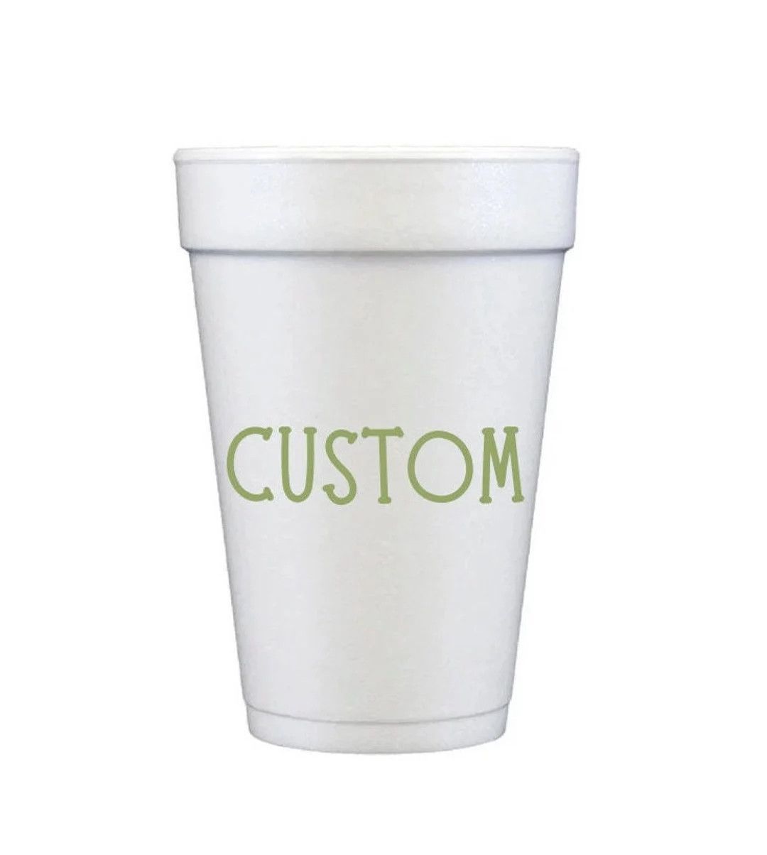 Custom Styrofoam Cups, Set of 10, 16 Oz or 20 Oz - Etsy | Etsy (Global)