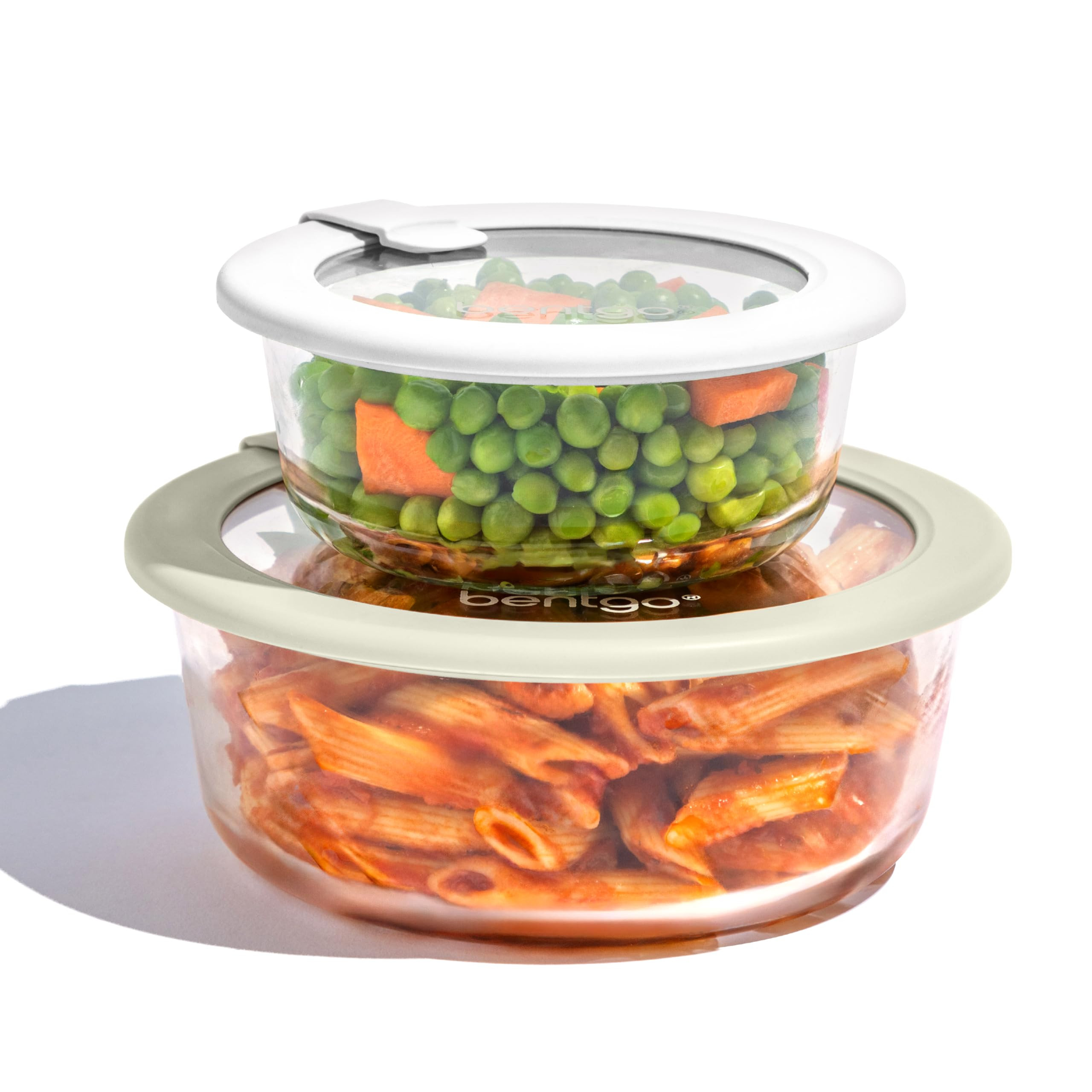 Bentgo Signature Leak-Proof Glass Food Storage - 4-Piece Set, 1-Compartment Plastic-Free Containe... | Amazon (US)