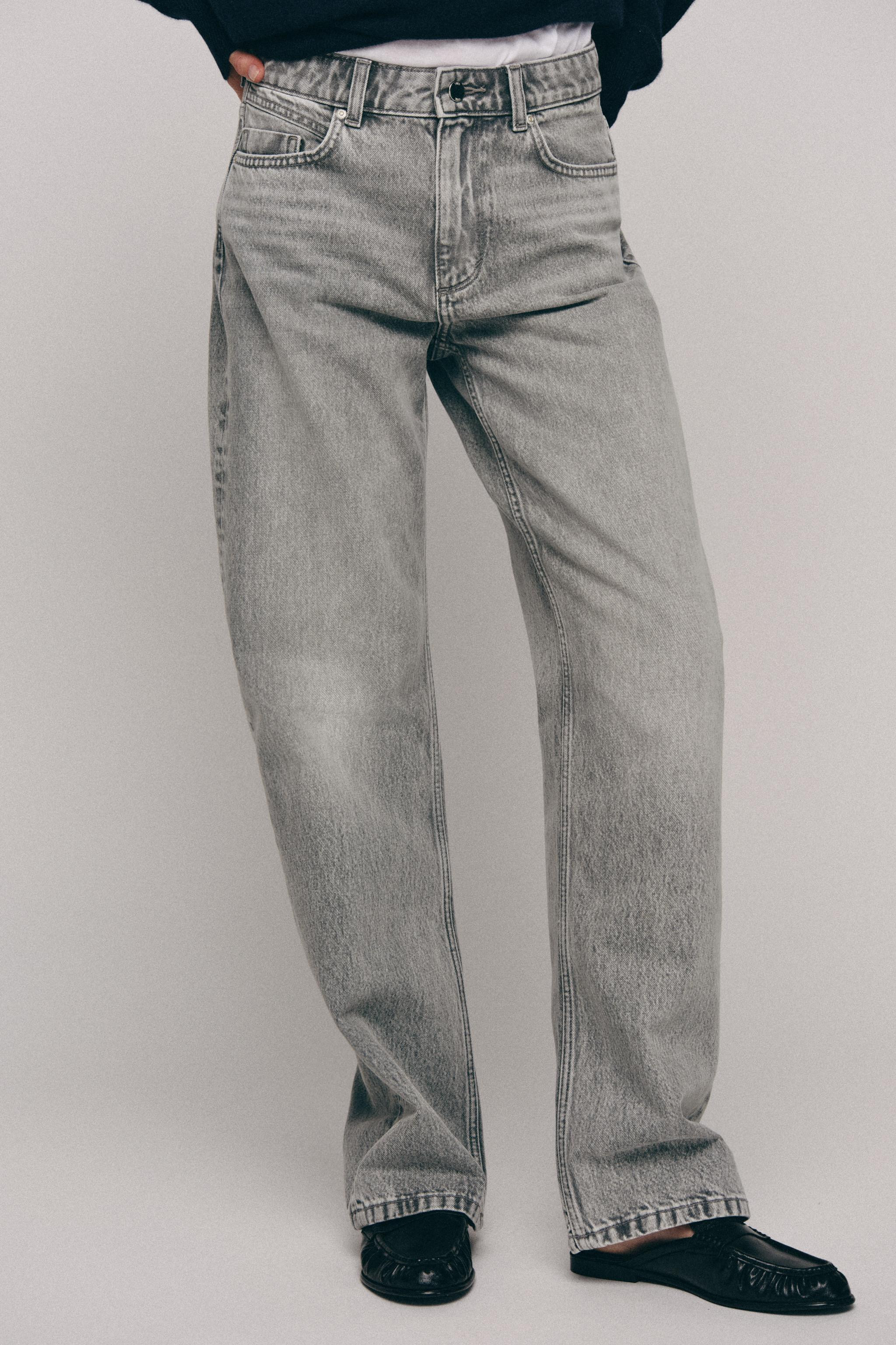 HIGH-WAIST - REGULAR LEG - LONG LENGTHHigh-waist jeans with five pockets. Regular, long leg. Fron... | Zara UK