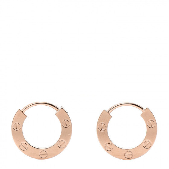 CARTIER

18K Pink Gold LOVE Hoop Earrings | Fashionphile