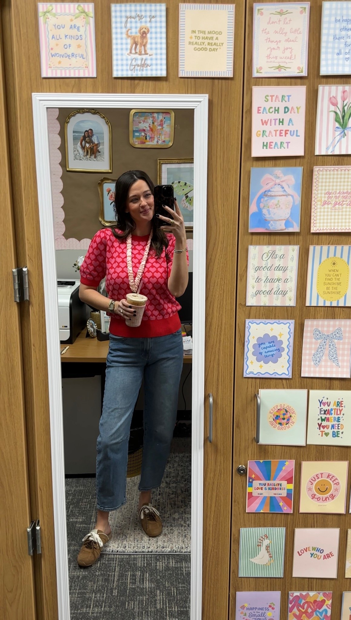 teacher outfit of the day! I love this heart sweater ❤️

#LTKValentine