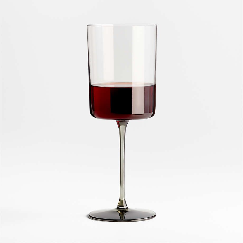 Edge Square Red Wine Glass + Reviews | Crate & Barrel | Crate & Barrel