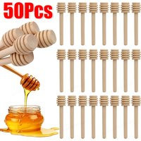 1-50PCS 8.4cm Honey Stir Bar Mixing Handle Jar Spoon Practical Wood Dipper Honey Long Stick Supplies Honey Kitchen Tools | AliExpress (US)