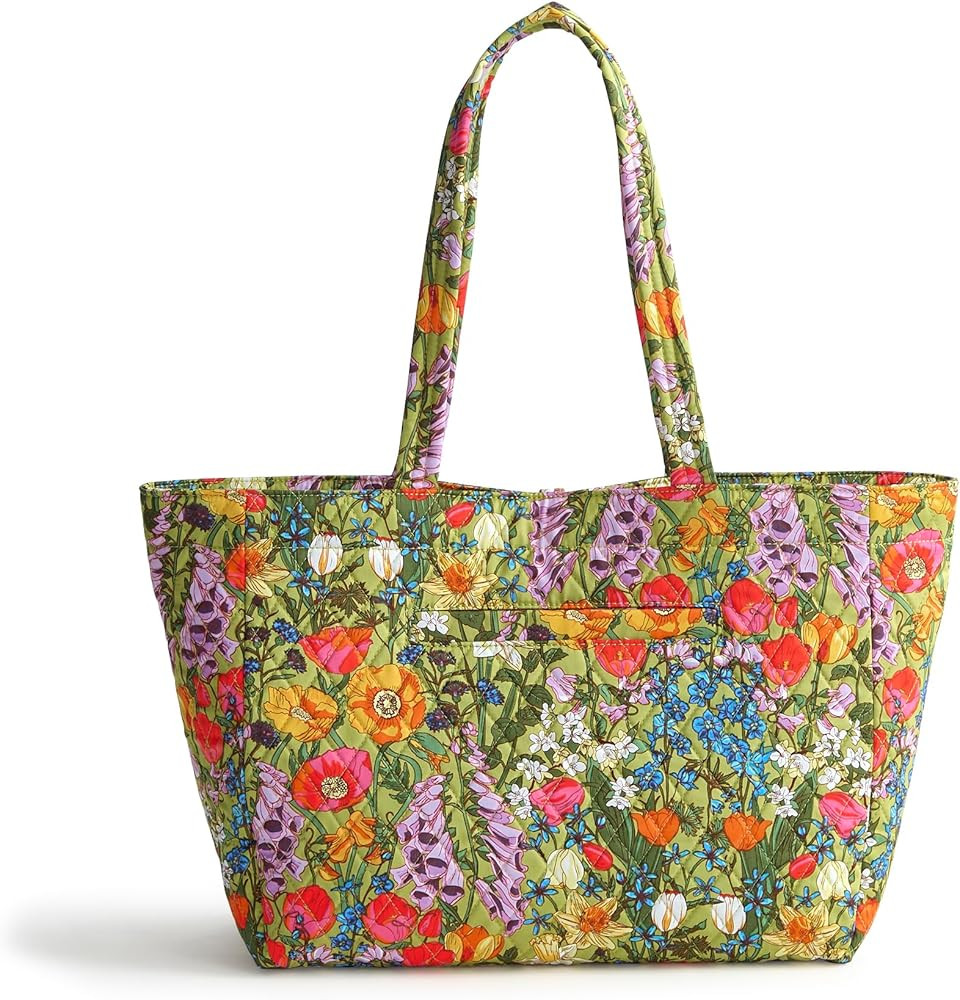 Vera Bradley Premium Cotton Small Hathaway Tote | Amazon (US)
