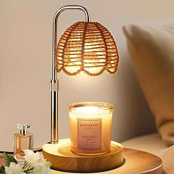 Nacial Candle Warmer Lamp with Timer Dimmable, Boho Electric Candle Warmer Lamp, Wax Warmer Lamp ... | Amazon (US)