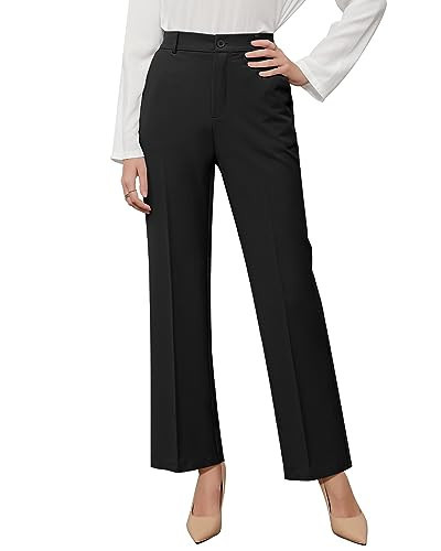GRAPENT Women Pants Casual Casual Dress Pants for Women Black Work Pants Women Trousers for Women Black Dress Pants Women High Waisted Womens Black Dress Pants Black Size X-Large Size 16 Size 18 | Amazon (US)
