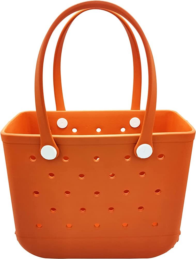 Orange Beach Bag, Waterproof Open Tote Bag, Easy To Clean EVA Beach Bag | Amazon (US)