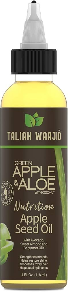 Taliah Waajid Green Apple & Aloe Nutrition Apple Seed Oil 4oz | Amazon (US)