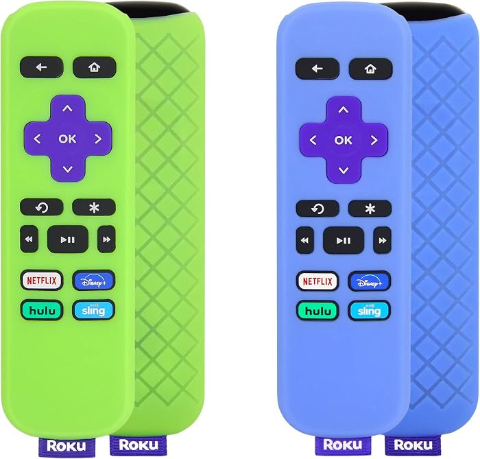 [2 Pack] Pinowu Remote Cover (Glowing in The Dark) Compatible with Roku Simple Remote, Anti Slip ... | Amazon (US)