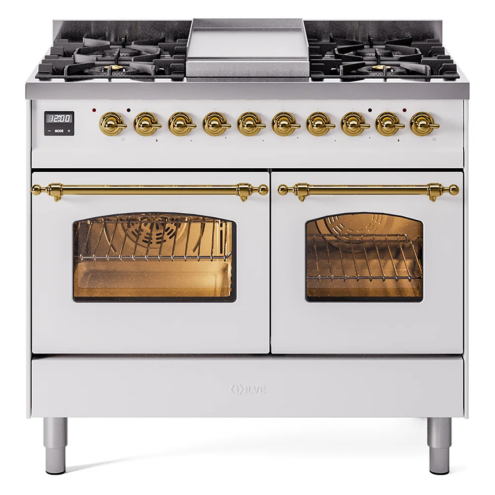 ILVE Nostalgie II 40 in Dual Fuel Range UPD40FNMPWHG | Wayfair North America