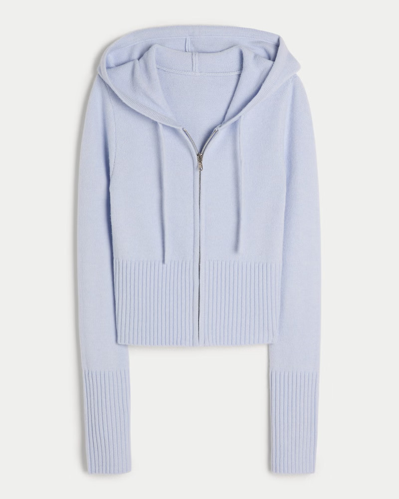 Women's Gilly Hicks Sweater-Knit Zip-Up Hoodie from Hollister | Hollister (US)