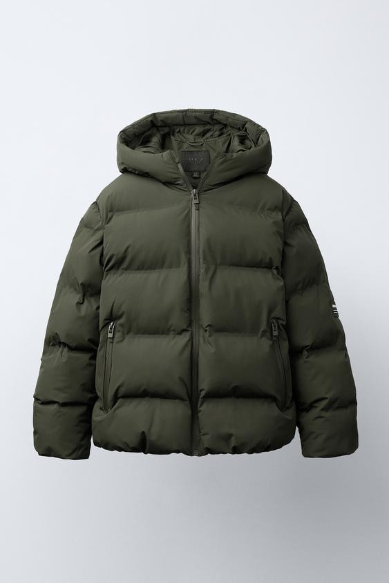 WATER REPELLENT LABEL PADDED COAT | Zara US