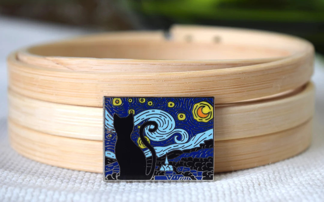 Starry Cat Needle Minder | Etsy (US)