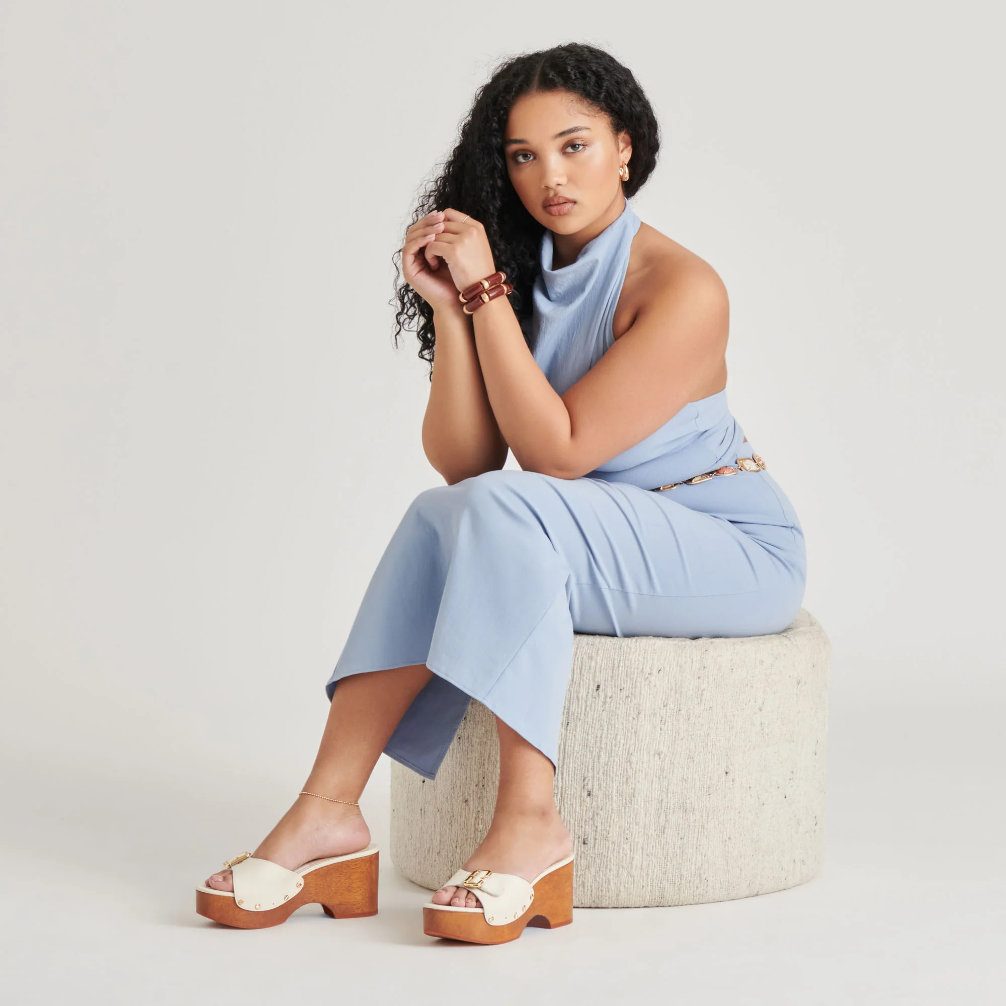 YALAH HEELS OFF WHITE LEATHER | DolceVita.com