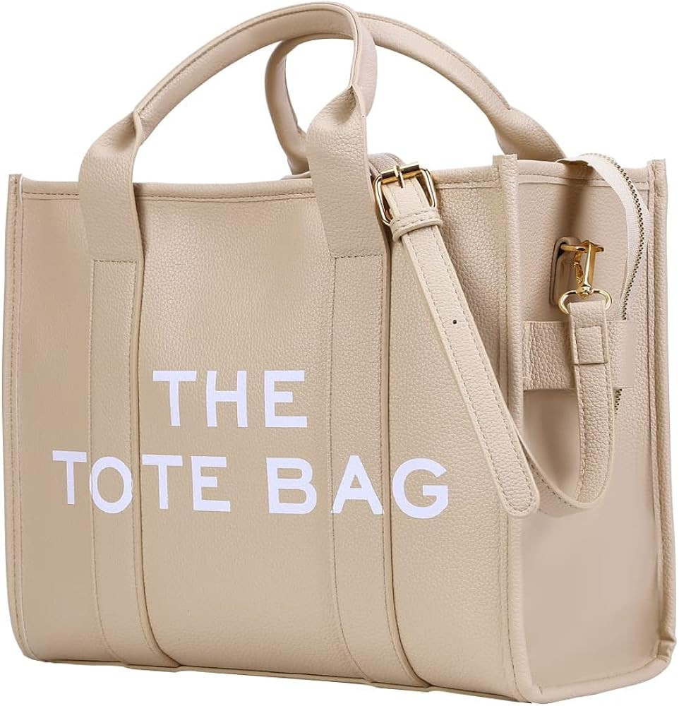 JQWYGB Work Tote Bags for Women - Trendy Personalized Oversized PU Leather Tote Bag Top-Handle Sh... | Amazon (US)