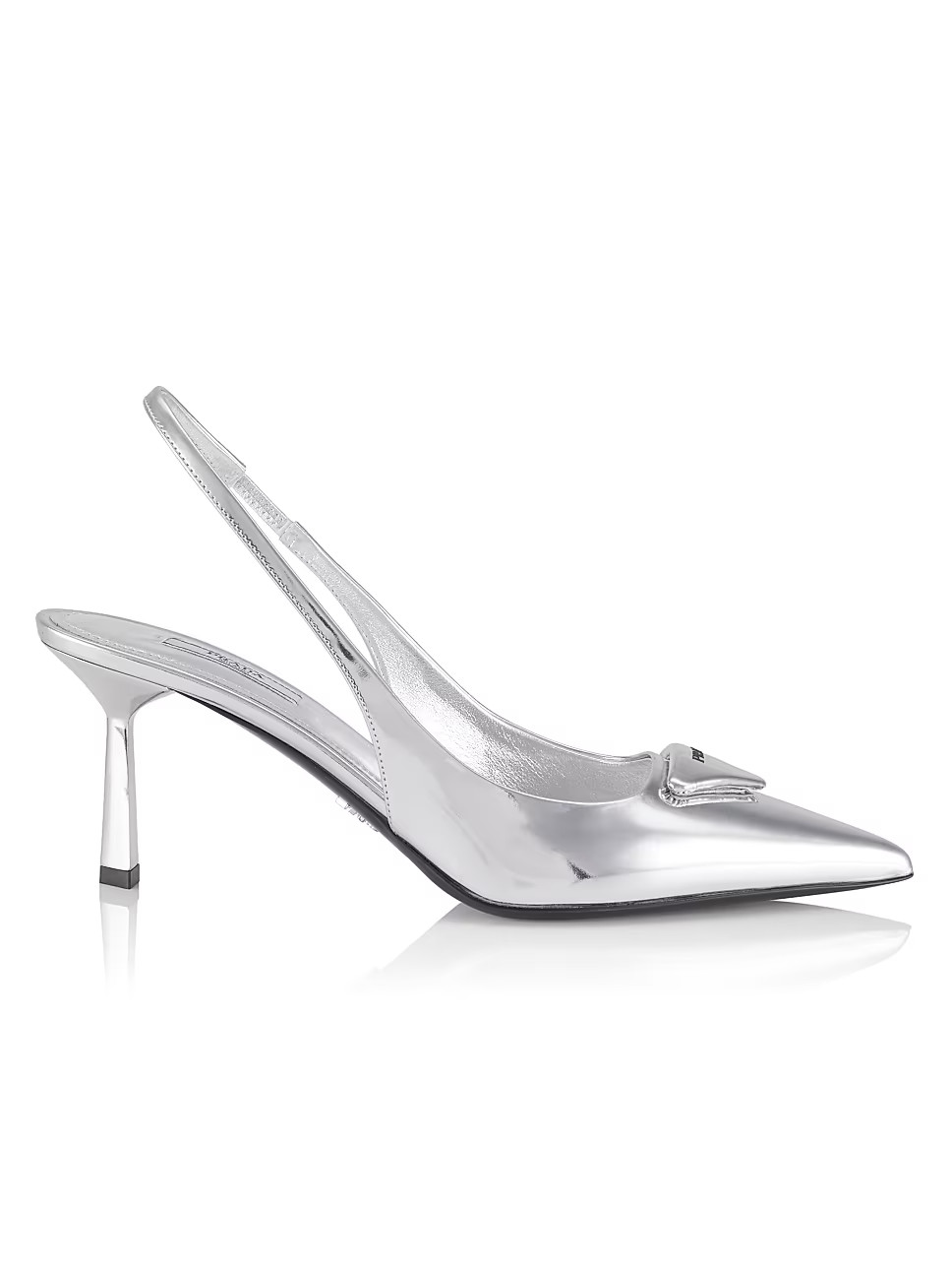 Metallic Leather Slingback Pumps | Saks Fifth Avenue