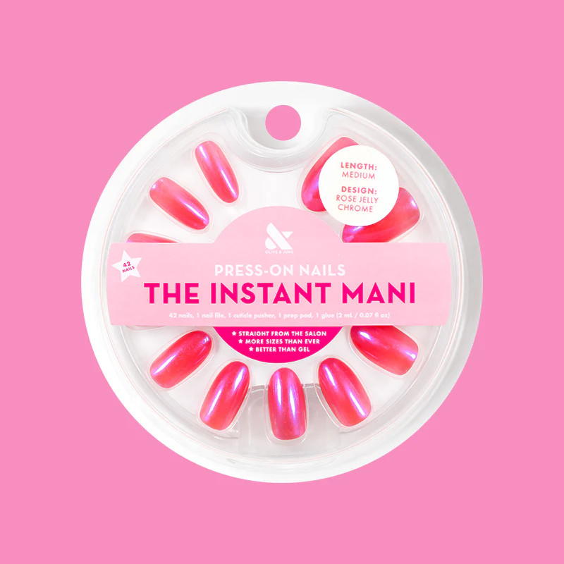 Rose Jelly Chrome - Press-On | Medium | Oval | Olive & June