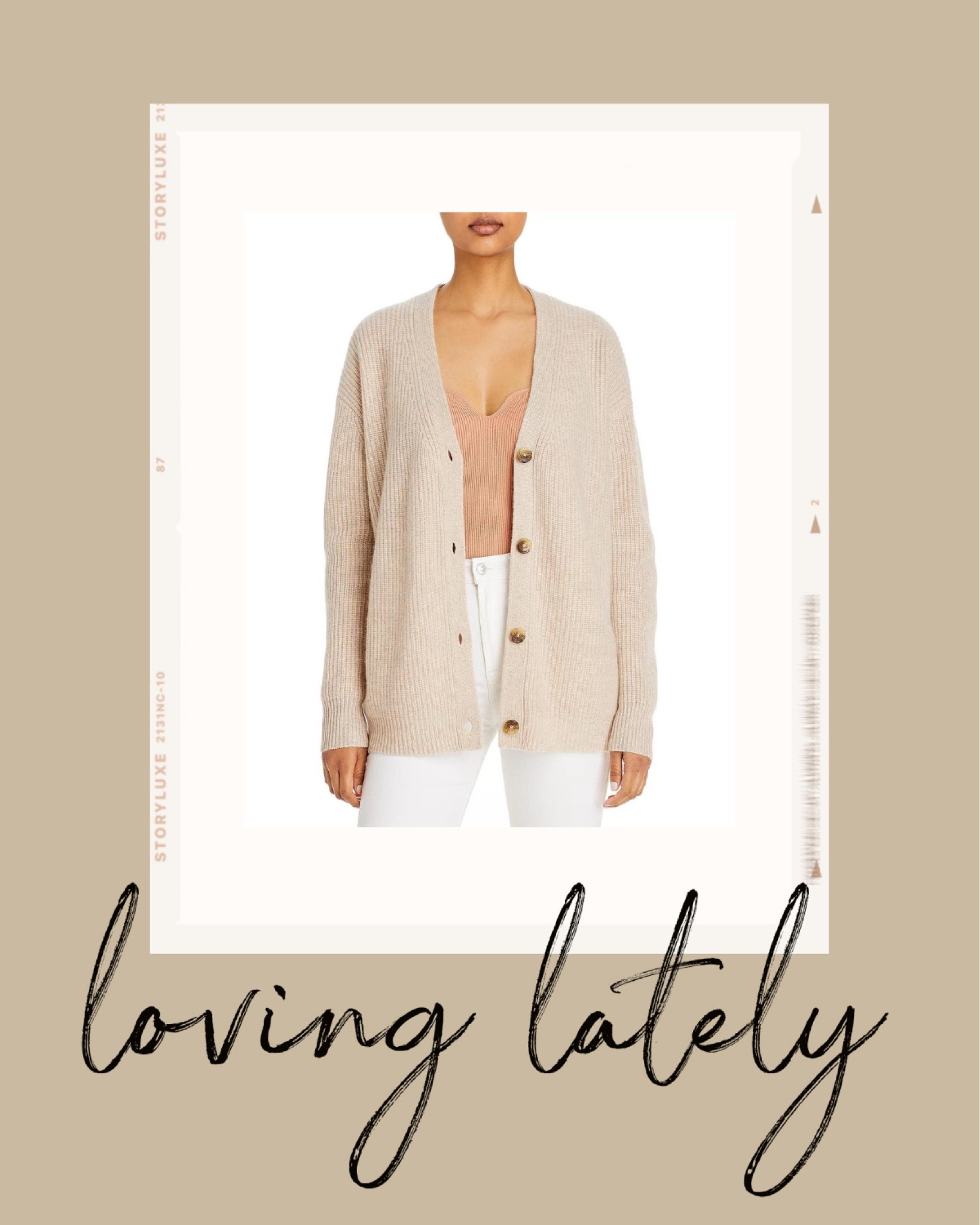 Kat Jamieson of With Love From Kat shares a cardigan. Neutral style, cashmere cardigan, oversized cardigan, fall style, cashmere sweater.

#LTKstyletip #LTKSeasonal