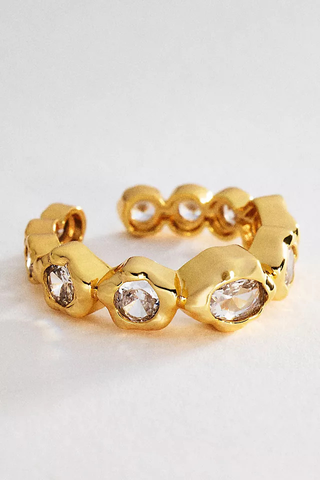 Crystal Bezel Ring | Anthropologie (US)