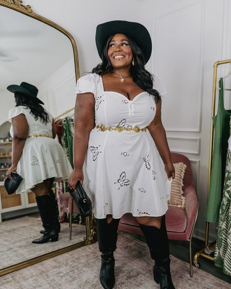 Cowboy take me away! Montana Girls Trip is next week! This western look with all the dazzling pieces are affordable and a fun way to participate in the trend✨

Dress Size 20

Western Outfit, Country Concert Outfit, Plus Size Fashion, Travel Outfit, Summer Outfit, Western Boots, Plus Size Western Looks

#LTKPlusSize #LTKFindsUnder100 #LTKSaleAlert