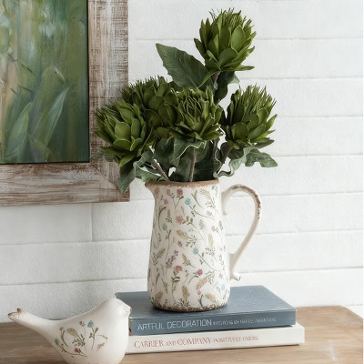 SEVOBAL Decorative Vases Elegant Flower Vase Tabletop Vase Florero Ceramic Vase Modern Vase for Living Room Decor, White, 4.7*4.7*10.6 | Target