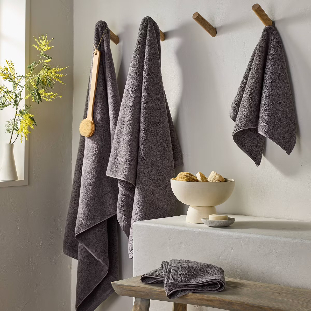Organic Bath Towel Warm Brown - Casaluna™: Heavyweight Organic Cotton, Low Lint, GOTS Certified... | Target