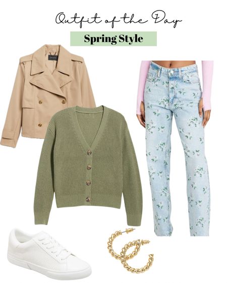 Spring ootd
Cropped trench
Floral jeans
Cardigan


#LTKstyletip #LTKsalealert