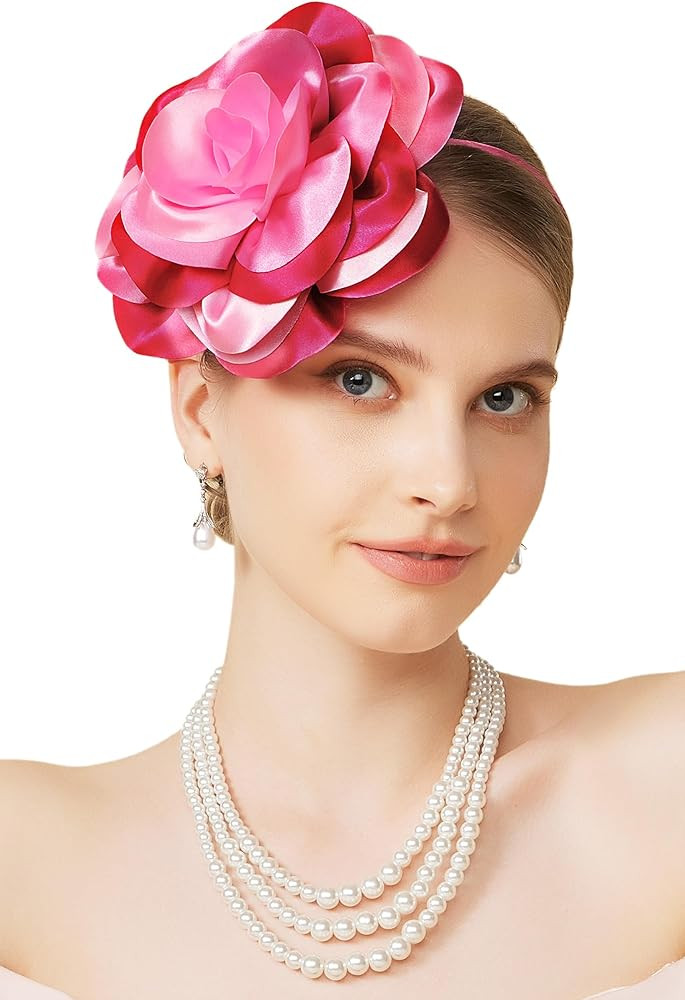 BABEYOND Fascinators Hats for Women - Tea Party Kentucky Fascinator Derby Hat Colorful Flower Hea... | Amazon (US)