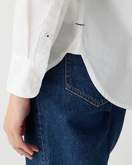 Tall classic-fit washed cotton poplin shirt | J. Crew US